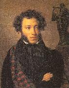 Portrait of the Poet Alexander Pushkin, Kiprensky, Orest